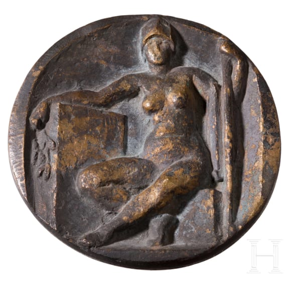 Two bronze eagles and three plaques, Karl Albiker (1878 &Uuml;hlingen - 1961 Ettlingen), Dresden, 1929-1943