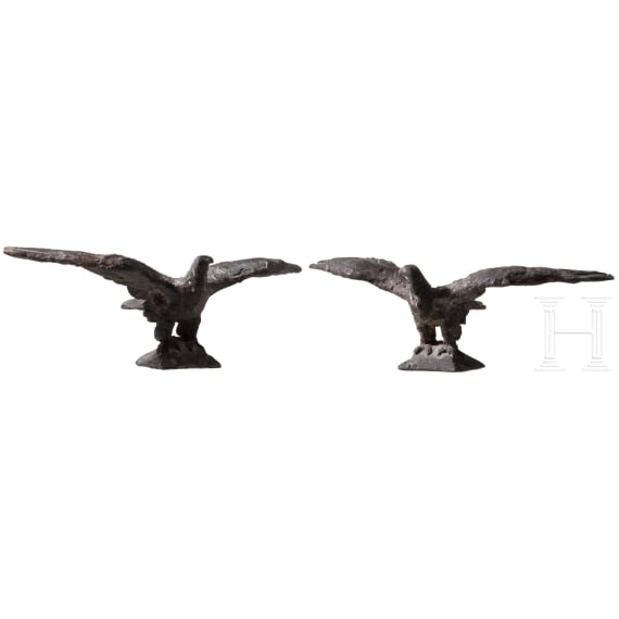 Two bronze eagles and three plaques, Karl Albiker (1878 &Uuml;hlingen - 1961 Ettlingen), Dresden, 1929-1943