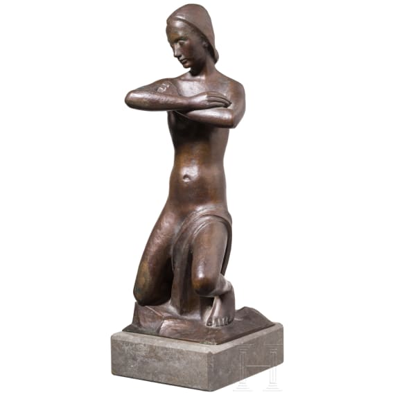 &bdquo;Akt mit verschr&auml;nkten Armen&ldquo;, Peter Terkatz (Viersen 1880-1954 Bad Honnef)