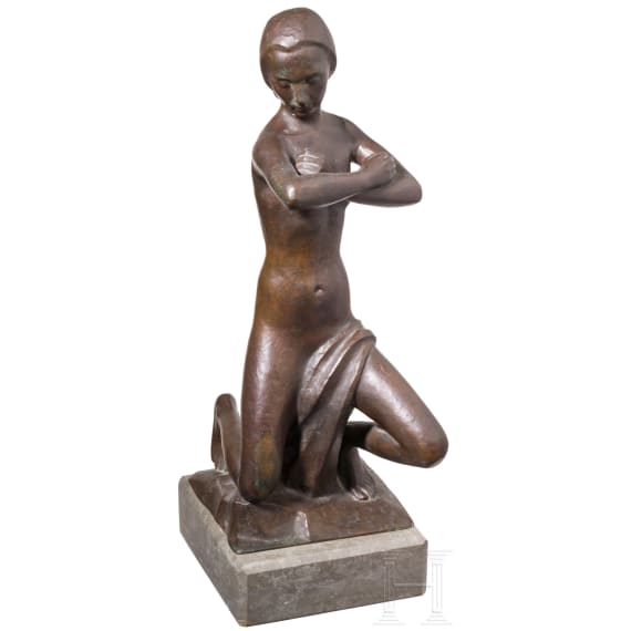 &bdquo;Akt mit verschr&auml;nkten Armen&ldquo;, Peter Terkatz (Viersen 1880-1954 Bad Honnef)