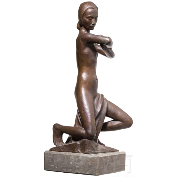 &bdquo;Akt mit verschr&auml;nkten Armen&ldquo;, Peter Terkatz (Viersen 1880-1954 Bad Honnef)