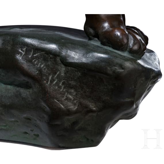 &bdquo;L&ouml;we", Gy&ouml;rgy (Georg) Vastagh der J&uuml;ngere (Budapest 1868&ndash;1946), wohl um 1890&ndash;1910