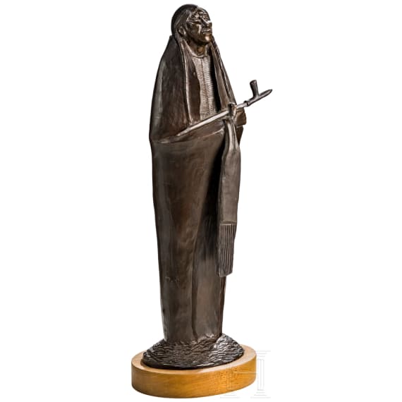 &bdquo;Holder of the Pipe&ldquo;, Allan Houser (Apache, Oklahoma 1914&ndash;1994 Santa Fe, New Mexico), 1989