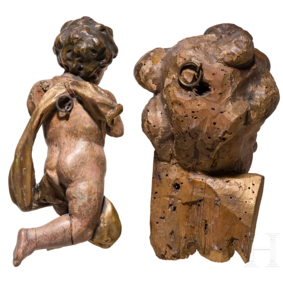 Putto und Puttokopf, s&uuml;ddeutsch, 18. Jhdt.