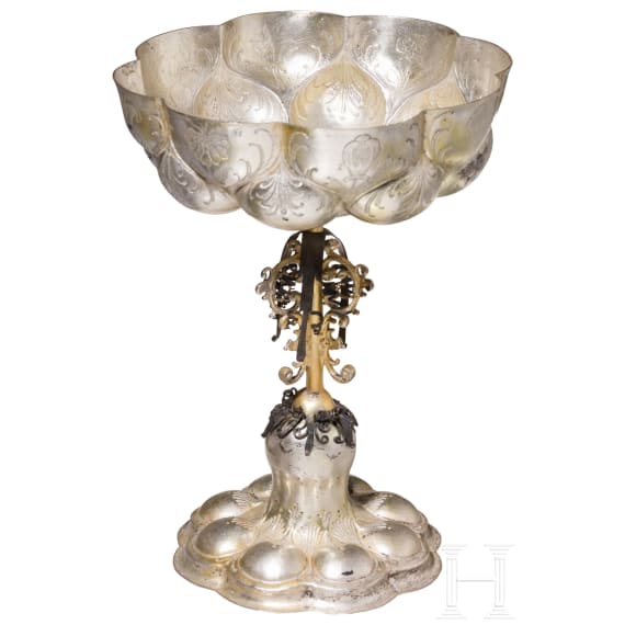 Buckelpokal mit dem Heiligen Georg, N&uuml;rnberg, wohl Thomas St&ouml;r II (1629&ndash;1683)