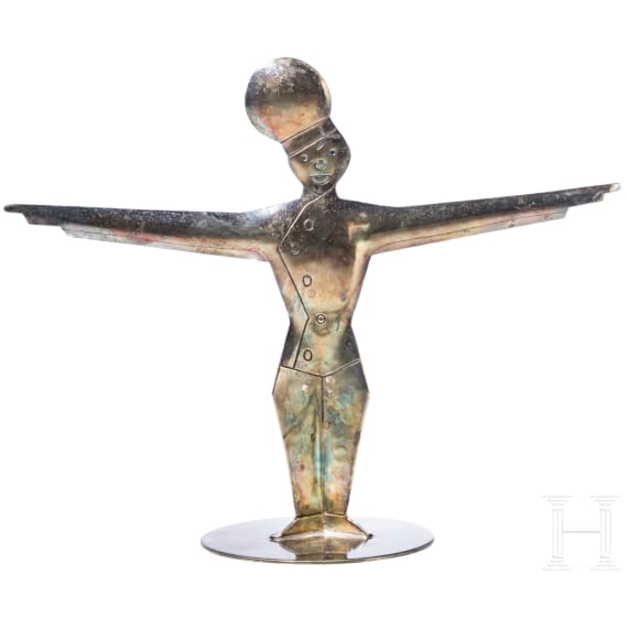Art Deco Figur, Berliner Elektro-Plated-Waren-Fabrik, um 1920