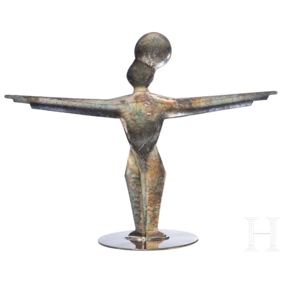 Art Deco Figur, Berliner Elektro-Plated-Waren-Fabrik, um 1920