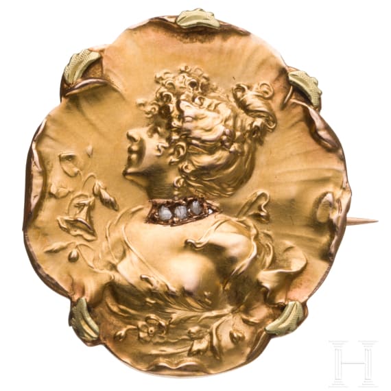 Jugendstil-Brosche, um 1920