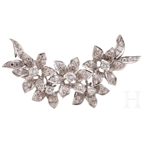 Bl&uuml;tenanh&auml;nger mit Diamanten
