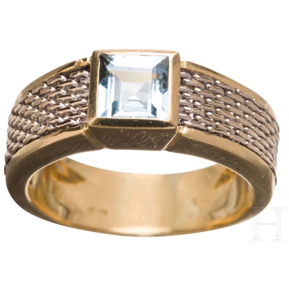 Ring mit Aquamarin, Italien