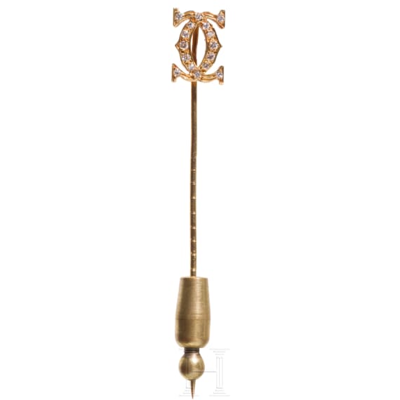 Goldene Cartier-Anstecknadel