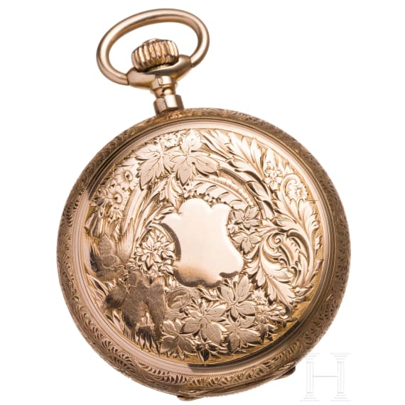 Savonette Taschenuhr in 14kt Gold