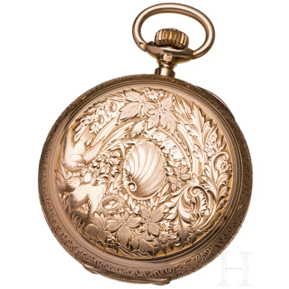Savonette Taschenuhr in 14kt Gold