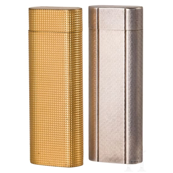 Two cartier lighters, Paris, 2nd half of the 20th century