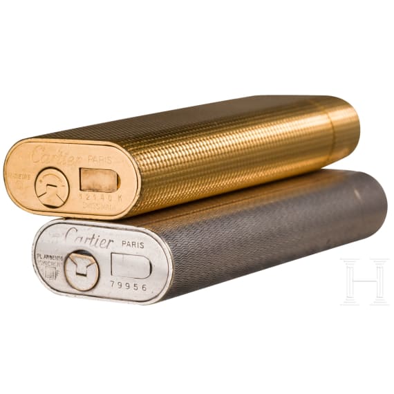 Two cartier lighters, Paris, 2nd half of the 20th century
