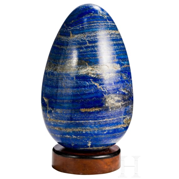 Large Lapis Lazuli Egg, Afghanistan, late 20th century