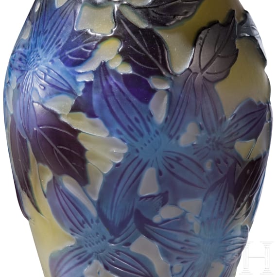 A table lamp, Nancy, Gall&eacute;, circa 1910 (lampstand), shade and mounting added