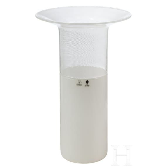 A glass vase "Filigrana", Tapio Wirkkala (design), Venini, Murano, 1983