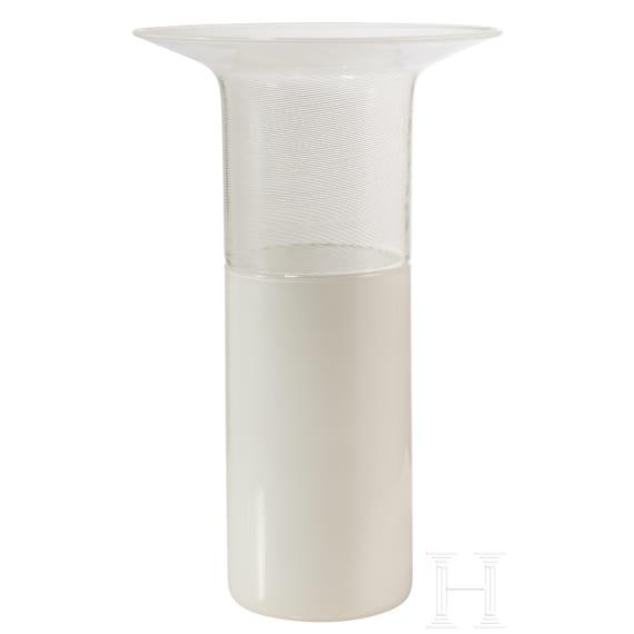 A glass vase "Filigrana", Tapio Wirkkala (design), Venini, Murano, 1983
