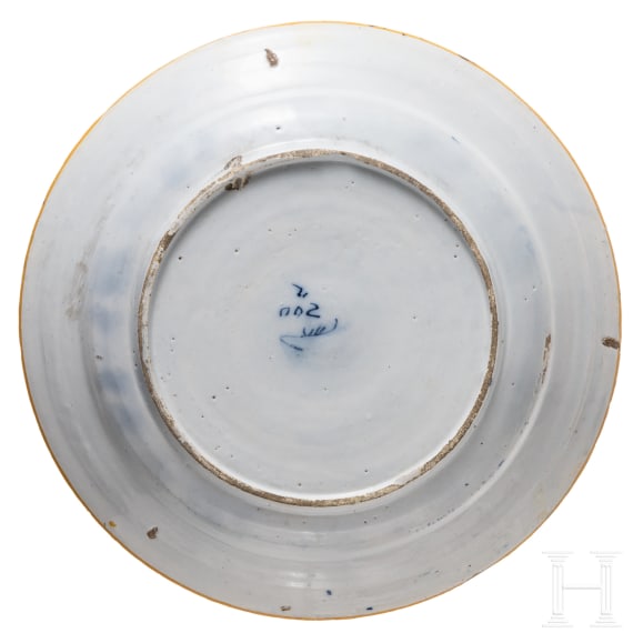Four plates, Netherlands, Delft, 18th century
