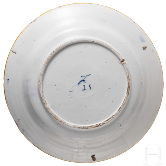 Four plates, Netherlands, Delft, 18th century