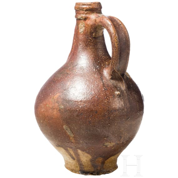 A glazed stoneware jug "Bartmannskrug", Frechen, circa 1590