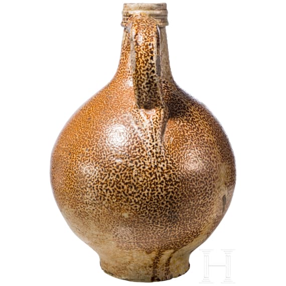A glazed stoneware jug "Bartmannskrug", Frechen, circa 1620