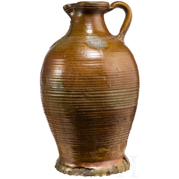 A large stoneware jug with English coat of arms, Langerwehe, 17th century
