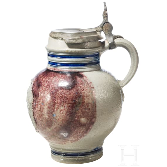 A stoneware jug, Westerwald, 17th century