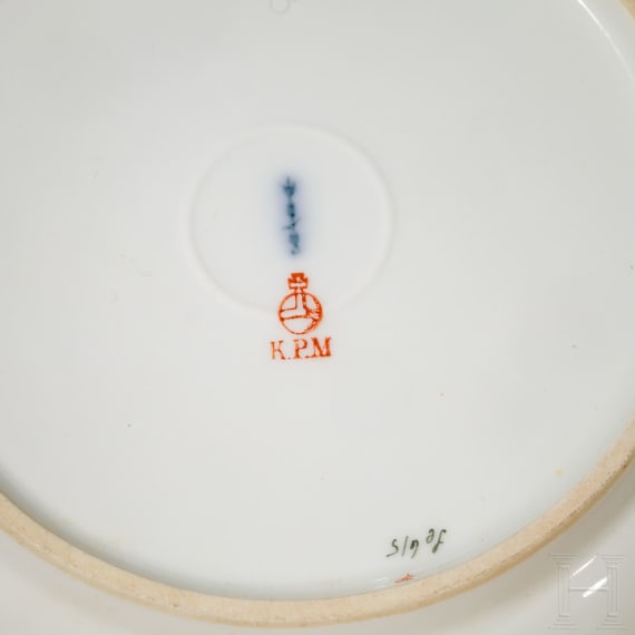 27 Servierteile mit Wappen, KPM, 19. Jhdt.