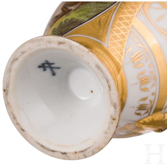 Jagdliche Tasse, Meissen, um 1830