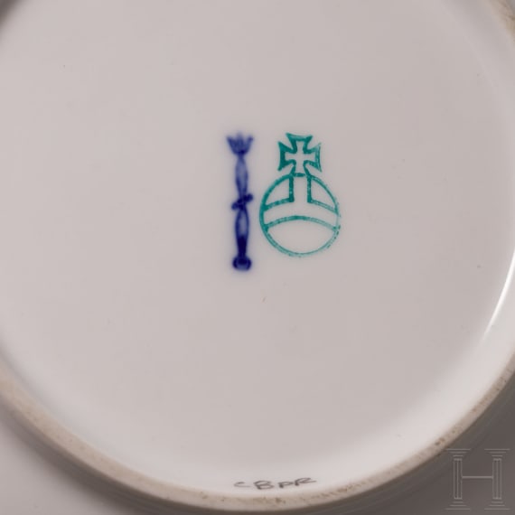 Ansichtentasse mit Untertasse, KPM, nach 1913