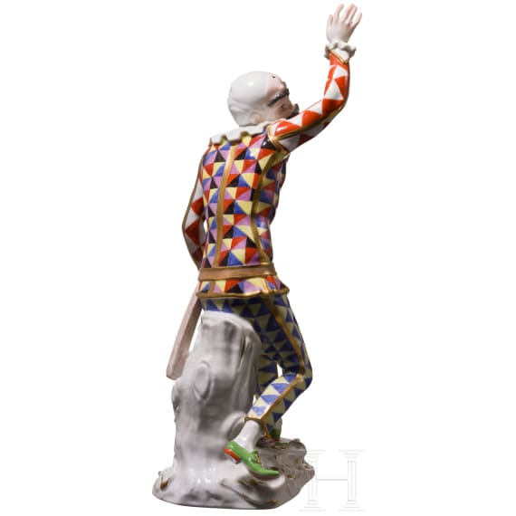 Tanzender Harlekin, Johann Joachim Kaendler, 1764 (Modell), Meissen, vor 1934 (Ausf&uuml;hrung)