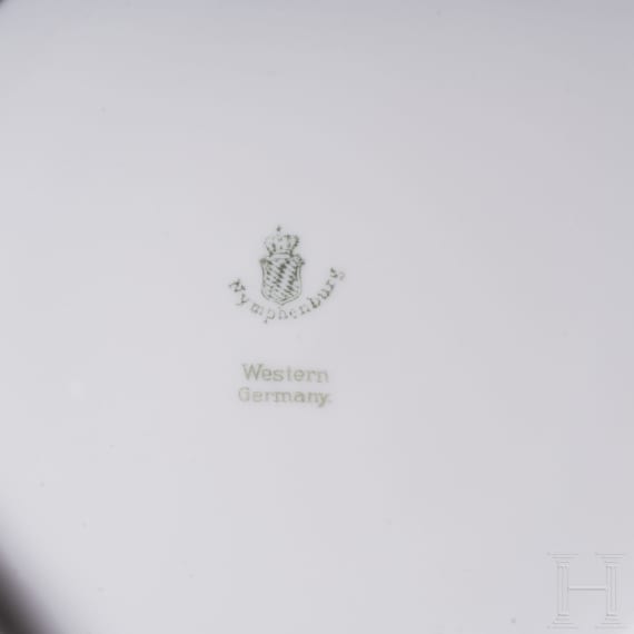 Umfangreiches Speiseservice Dekor Rokoko, Nymphenburg, 20. Jhdt.