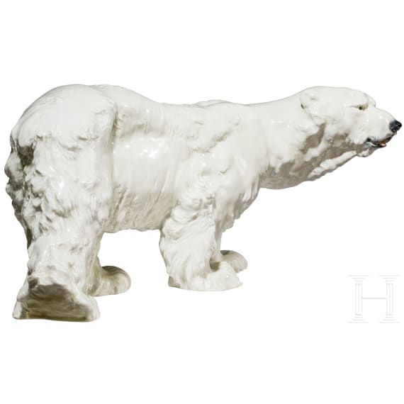 Gro&szlig;er Eisb&auml;r, Otto Jarl, 1903 (Entwurf), Meissen, 20. Jhdt. (Ausf&uuml;hrung).