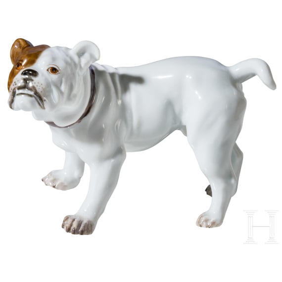 Bulldogge, Erich H&ouml;sel, 1908 (Modell), Meissen, um 1920 (Auf&uuml;hrung)