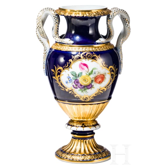 Kleine Schlangenhenkelvase, Meissen, vor 1934
