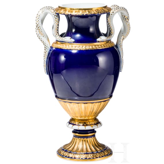 Kleine Schlangenhenkelvase, Meissen, vor 1934