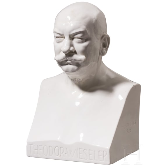 Porzellanb&uuml;ste von Theodor Wieseler, Hermann Joachim Pagels (1876 - 1959), 1926