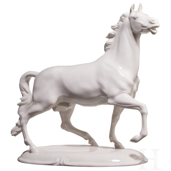 &bdquo;Pferd im Trab&ldquo;, Hans Goebel, 1935 (Entwurf), Nymphenburg, 20. Jhdt. (Ausf&uuml;hrung)