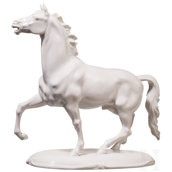&bdquo;Pferd im Trab&ldquo;, Hans Goebel, 1935 (Entwurf), Nymphenburg, 20. Jhdt. (Ausf&uuml;hrung)