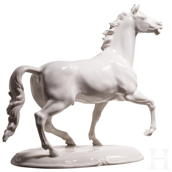 &bdquo;Pferd im Trab&ldquo;, Hans Goebel, 1935 (Entwurf), Nymphenburg, 20. Jhdt. (Ausf&uuml;hrung)