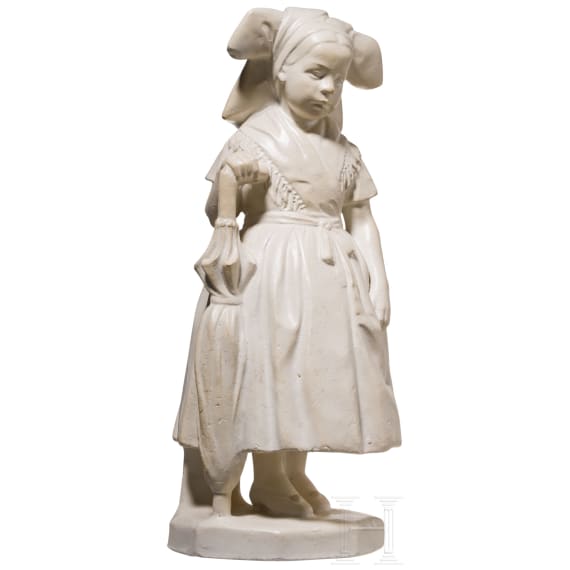 Spreew&auml;lderin mit Schirm, Karl Himmelstoss, 1908 (Entwurf)
