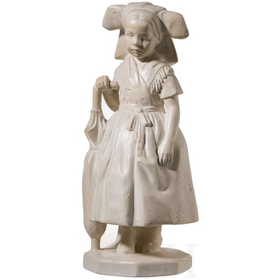 Spreew&auml;lderin mit Schirm, Karl Himmelstoss, 1908 (Entwurf)