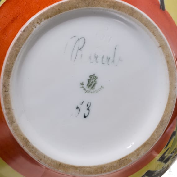 Vase, Robert Raab, Nymphenburg, um 1950