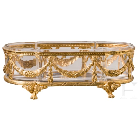 Kleine Jardiniere mit feuervergoldeten Montierung, wohl Frankreich, 19. Jhdt.