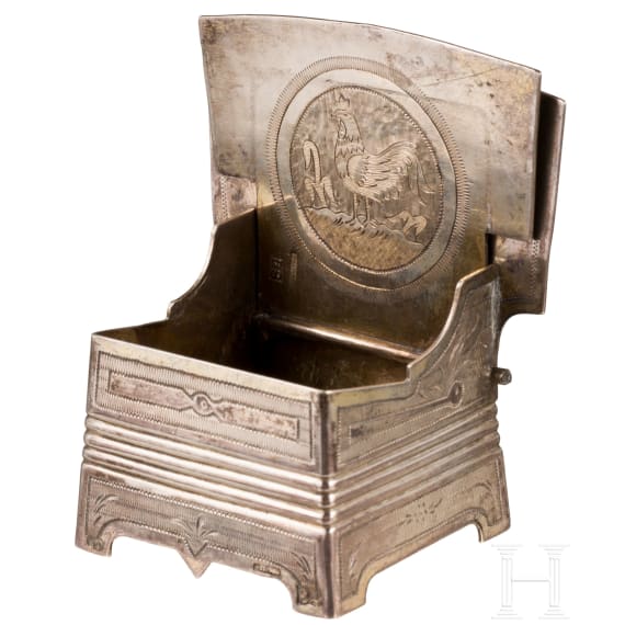 A silver salt chair, Russia, Moscow, S. Ikonnikov, 1871