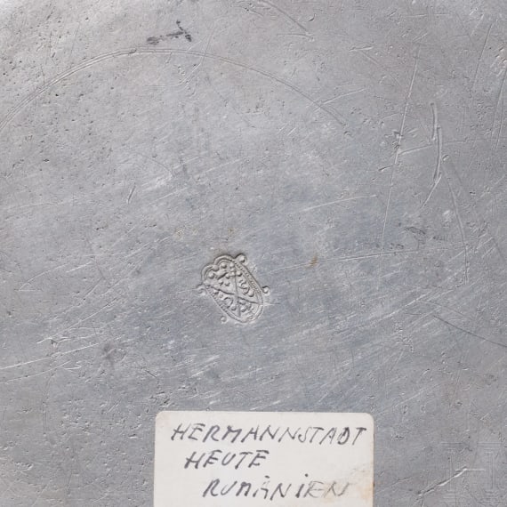 F&uuml;nf Teller aus Zinn, deutsch, 17./18. Jhdt.