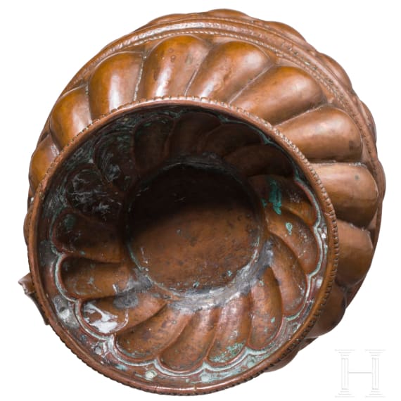 Kupferkanne, deutsch, datiert 1717
