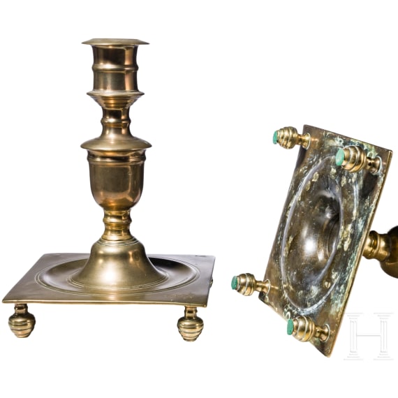 Ein Paar barocke T&uuml;llenleuchter, Skandinavien, um 1700